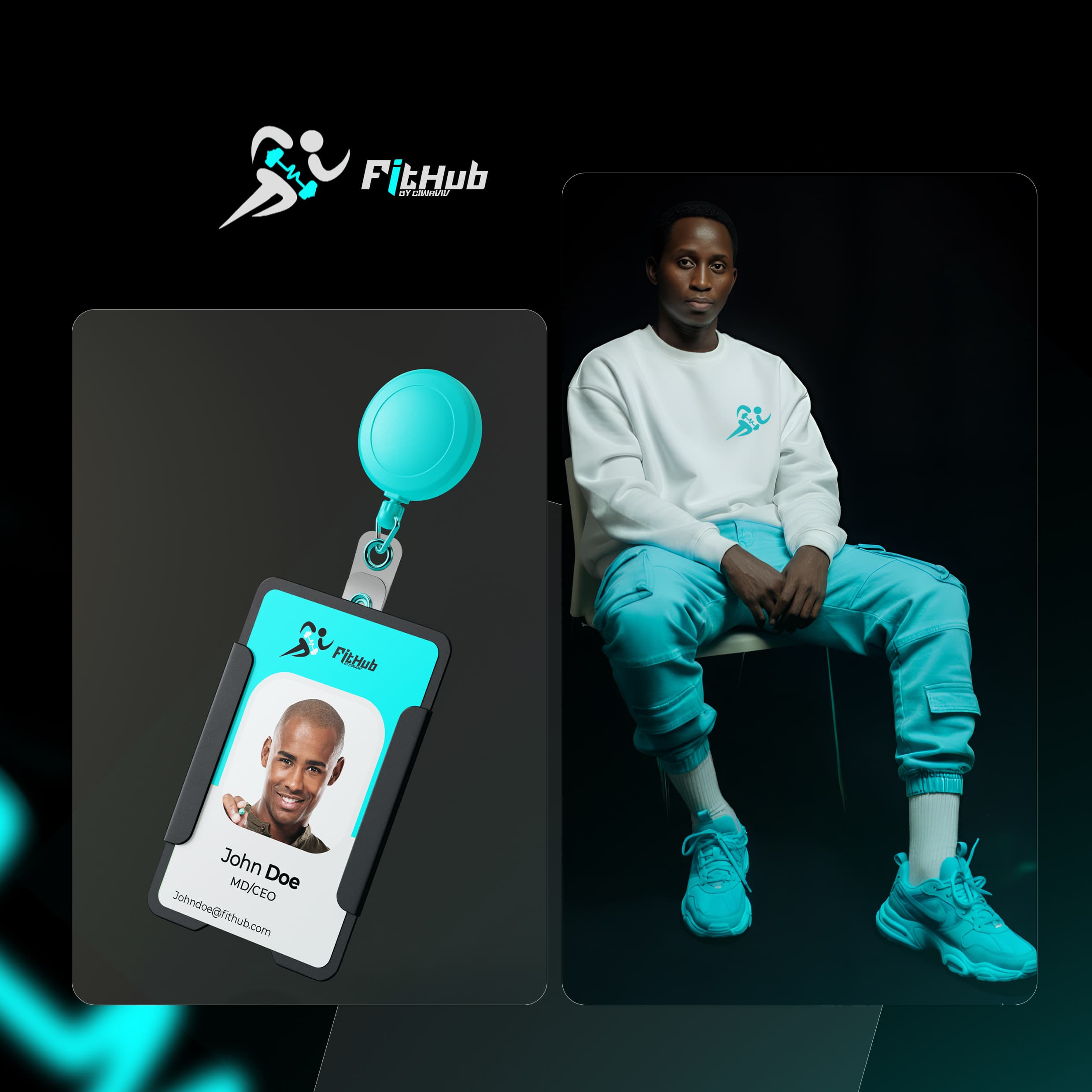 Designer sketching Fithub sportswear